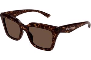 Alexander McQueen AM0473S 002 ONE SIZE (53) Havana Férfi Napszemüvegek