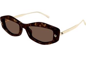 Alexander McQueen AM0482S 002 ONE SIZE (55) Havana Férfi Napszemüvegek