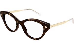 Alexander McQueen AM0485O 002 ONE SIZE (52) Havana Férfi Dioptriás szemüvegek