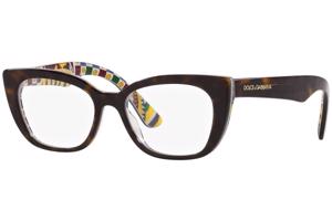 Dolce & Gabbana DX3357 3217 M (47) Havana Gyermek Dioptriás szemüvegek