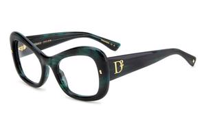 Dsquared2 D20138 6AK ONE SIZE (52) Zöld Férfi Dioptriás szemüvegek