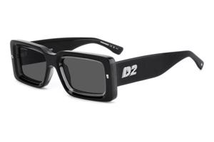 Dsquared2 D20142/S 08A/IR ONE SIZE (52) Fekete Női Napszemüvegek