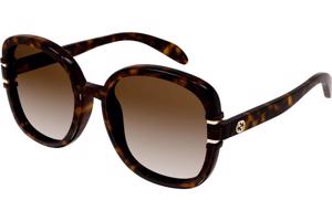 Gucci GG1068SA 002 ONE SIZE (57) Havana Férfi Napszemüvegek