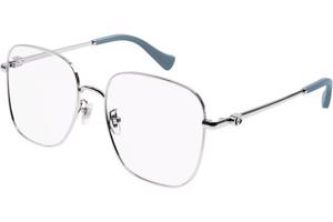 Gucci GG1144O 004 ONE SIZE (56) Ezüst Férfi Dioptriás szemüvegek