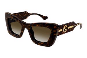 Gucci GG1552S 002 ONE SIZE (49) Havana Férfi Napszemüvegek