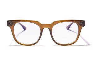 OiO by eyerim Hydra Crystal Brown blue-light [non-prescription] ONE SIZE (50) Barna Unisex Dioptriás szemüvegek