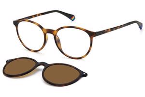 Polaroid PLD6137/CS 086/SP Polarized ONE SIZE (52) Havana Unisex Dioptriás szemüvegek