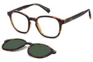 Polaroid PLD6203/CS 086/UC Polarized ONE SIZE (49) Havana Unisex Dioptriás szemüvegek