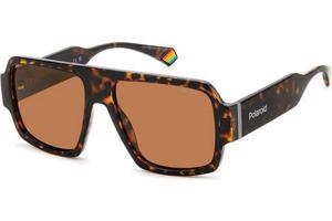 Polaroid PLD6209/S/X 086/HE Polarized ONE SIZE (55) Havana Unisex Napszemüvegek