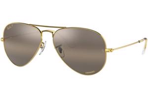 Ray-Ban Aviator Chromance Collection RB3025 9196G5 Polarized L (62) Arany Unisex Napszemüvegek