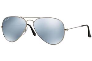 Ray-Ban Aviator RB3025 019/W3 Polarized M (58) Ezüst Unisex Napszemüvegek