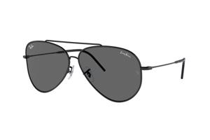 Ray-Ban Aviator Reverse x Lenny Kravitz RBR0101S 002/GR L (62) Fekete Unisex Napszemüvegek