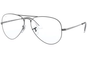 Ray-Ban Aviator RX6489 2502 M (55) Ezüst Unisex Dioptriás szemüvegek