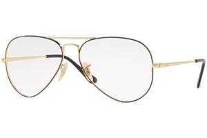 Ray-Ban Aviator RX6489 2946 L (58) Fekete Unisex Dioptriás szemüvegek