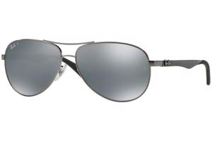 Ray-Ban Carbon Fibre RB8313 004/K6 Polarized L (61) Szürke Női Napszemüvegek