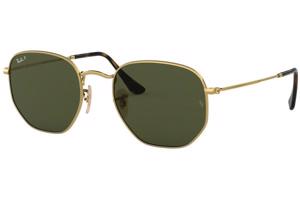 Ray-Ban Hexagonal RB3548N 001/58 Polarized M (51) Arany Unisex Napszemüvegek