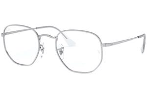 Ray-Ban Hexagonal RX6448 2501 L (54) Ezüst Unisex Dioptriás szemüvegek