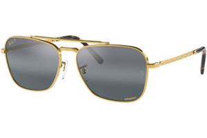 Ray-Ban New Caravan Chromance Collection RB3636 9196G6 Polarized M (55) Arany Unisex Napszemüvegek