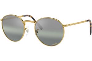 Ray-Ban New Round Chromance Collection RB3637 9196G4 Polarized L (53) Arany Unisex Napszemüvegek