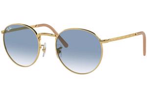 Ray-Ban New Round RB3637 001/3F L (53) Arany Unisex Napszemüvegek