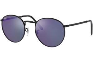 Ray-Ban New Round RB3637 002/G1 L (53) Fekete Unisex Napszemüvegek