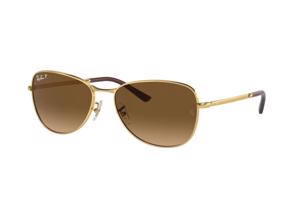 Ray-Ban RB3733 001/M2 Polarized L (59) Arany Unisex Napszemüvegek