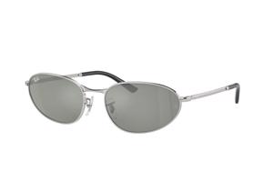 Ray-Ban RB3734 003/40 M (56) Ezüst Unisex Napszemüvegek