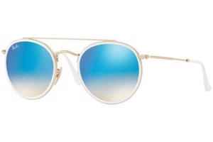 Ray-Ban Round Double Bridge RB3647N 001/4O ONE SIZE (51) Fehér Unisex Napszemüvegek