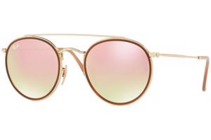 Ray-Ban Round Double Bridge RB3647N 001/7O ONE SIZE (51) Barna Unisex Napszemüvegek