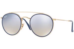 Ray-Ban Round Double Bridge RB3647N 001/9U ONE SIZE (51) Kék Unisex Napszemüvegek