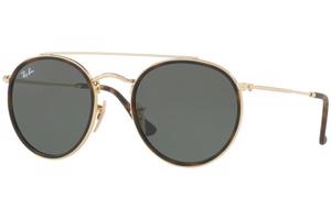 Ray-Ban Round Double Bridge RB3647N 001 ONE SIZE (51) Havana Unisex Napszemüvegek