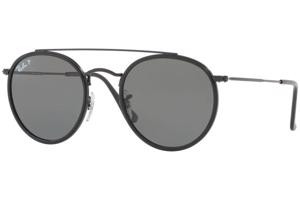 Ray-Ban Round Double Bridge RB3647N 002/58 Polarized ONE SIZE (51) Fekete Unisex Napszemüvegek