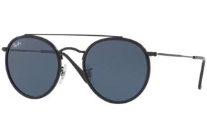 Ray-Ban Round Double Bridge RB3647N 002/R5 ONE SIZE (51) Fekete Unisex Napszemüvegek