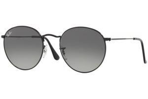 Ray-Ban Round Flat Lenses RB3447N 002/71 L (53) Fekete Unisex Napszemüvegek