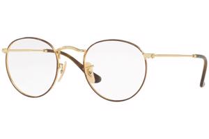 Ray-Ban Round Metal Classic RX3447V 2945 L (53) Havana Unisex Dioptriás szemüvegek