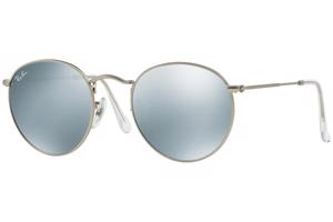 Ray-Ban Round Metal Flash Lenses RB3447 019/30 L (50) Ezüst Unisex Napszemüvegek