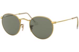 Ray-Ban Round Metal RB3447 001/58 Polarized L (50) Arany Unisex Napszemüvegek