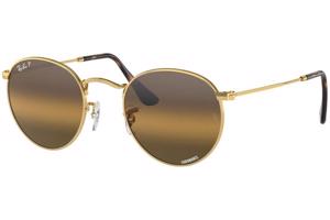 Ray-Ban Round Metal RB3447 001/G5 Polarized L (50) Arany Unisex Napszemüvegek