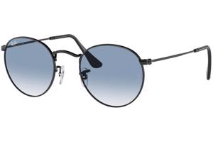 Ray-Ban Round Metal RB3447 002/3F L (50) Fekete Unisex Napszemüvegek