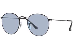 Ray-Ban Round Metal RB3447 002/64 L (50) Fekete Unisex Napszemüvegek