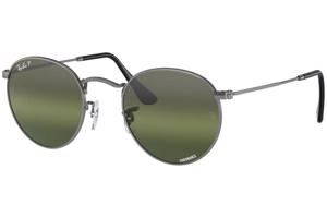 Ray-Ban Round Metal RB3447 004/G4 Polarized XL (53) Szürke Unisex Napszemüvegek