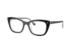 Ray-Ban RX5433 2034 M (50) Fekete Unisex Dioptriás szemüvegek