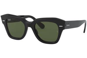 Ray-Ban State Street RB2186 901/31 M (49) Fekete Unisex Napszemüvegek