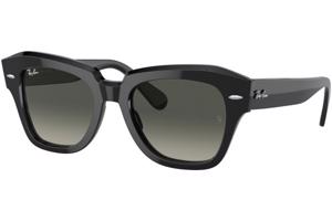 Ray-Ban State Street RB2186 901/71 M (49) Fekete Unisex Napszemüvegek