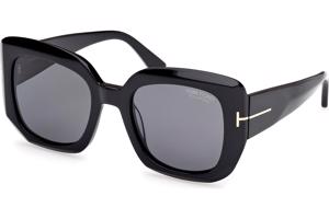 Tom Ford Carla-02 FT1220 01D Polarized ONE SIZE (52) Fekete Férfi Napszemüvegek