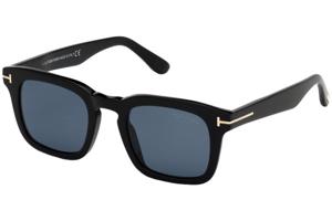 Tom Ford Dax FT0751 01V Polarized L (50) Fekete Női Napszemüvegek