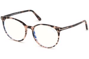 Tom Ford FT5575-B 054 M (51) Havana Férfi Dioptriás szemüvegek