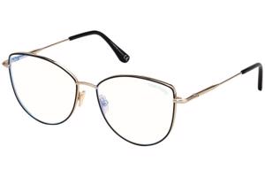 Tom Ford FT5667-B 005 ONE SIZE (55) Fekete Férfi Dioptriás szemüvegek