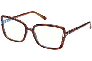 Tom Ford FT5813-B 055 ONE SIZE (56) Havana Férfi Dioptriás szemüvegek