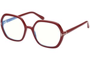 Tom Ford FT5814-B 066 ONE SIZE (55) Vörös Férfi Dioptriás szemüvegek